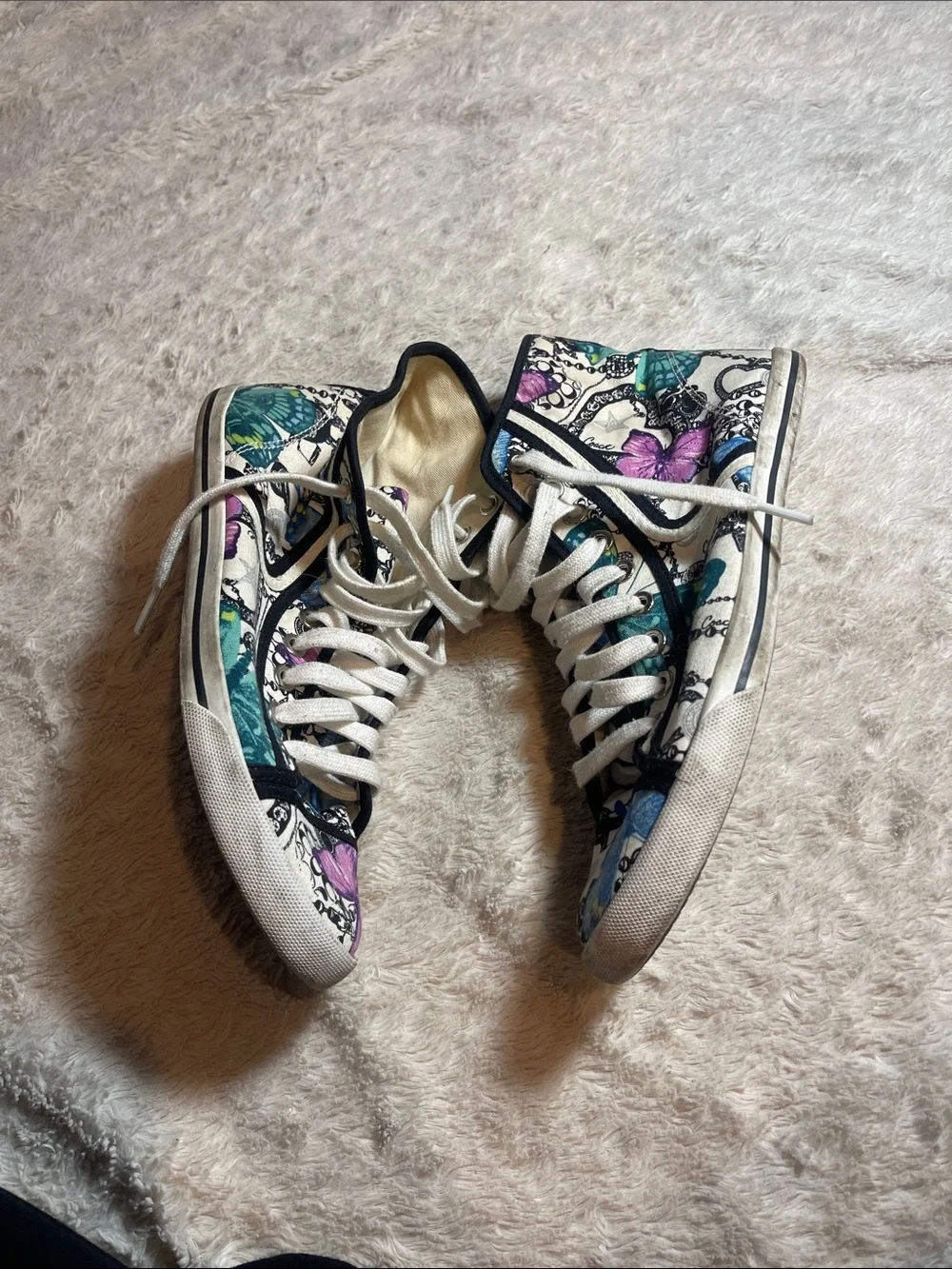 Coach colorful canvas